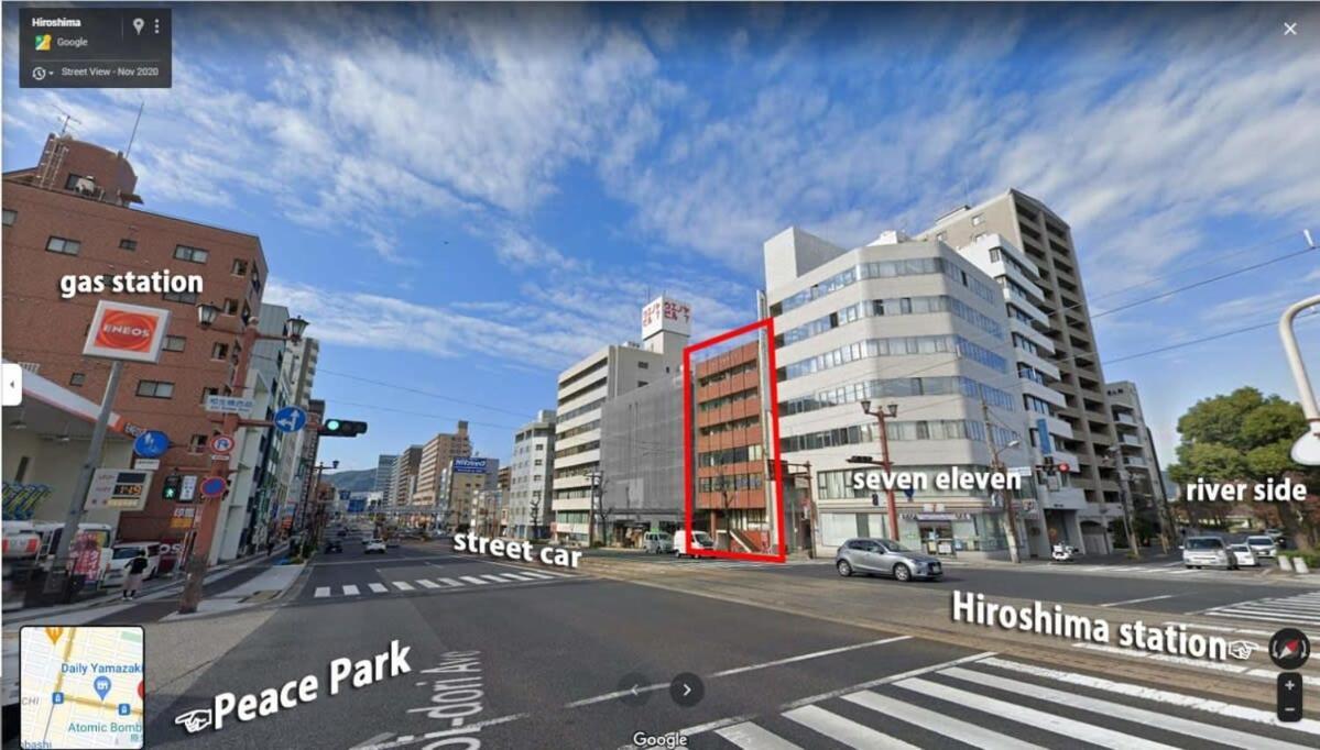 Bhotel Dai3Himawari - 2Br Good For 6Ppl Overlooking Peace Park With Wifi! 히로시마 외부 사진